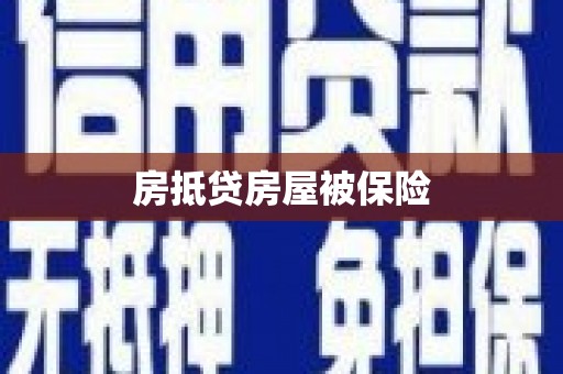 临河房抵贷房屋被保险