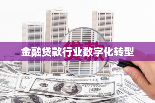 洪山金融贷款行业数字化转型