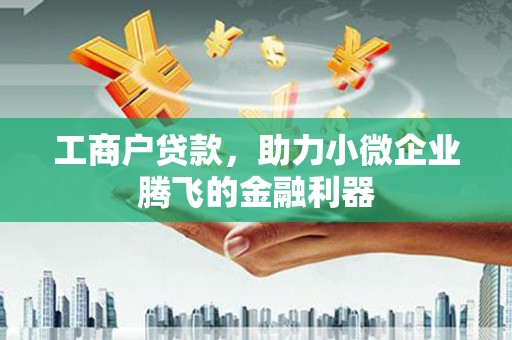 覃塘工商户贷款，助力小微企业腾飞的金融利器
