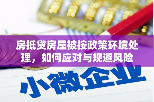龙马潭房抵贷房屋被按政策环境处理，如何应对与规避风险