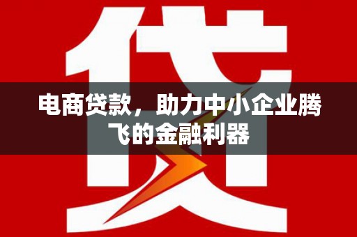 冕宁电商贷款，助力中小企业腾飞的金融利器